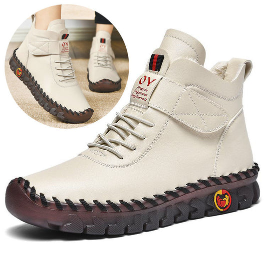 Femmes bottes de neige hiver chaud à lacets en peluche bottines avec fil à coudre conception nouvelle plate-forme antidérapante imperméable chaussures confortables