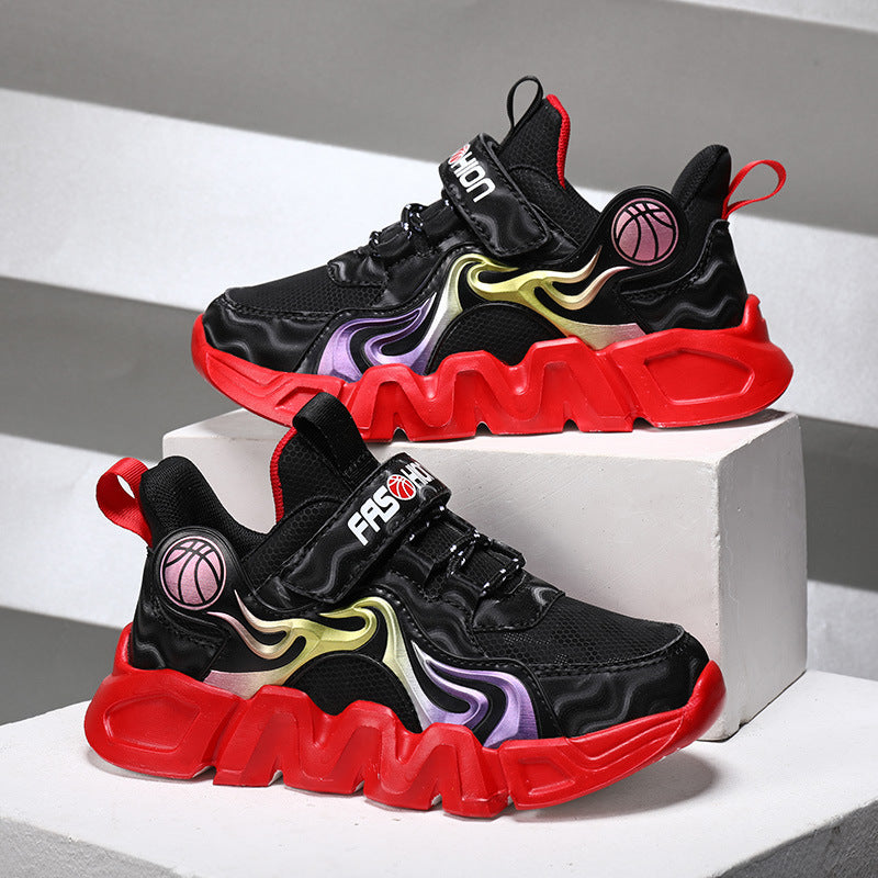 Zapatos deportivos de cuero para niños Zapatos para correr casuales