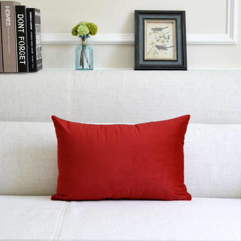 Coussin décoratif en velours pour canapé