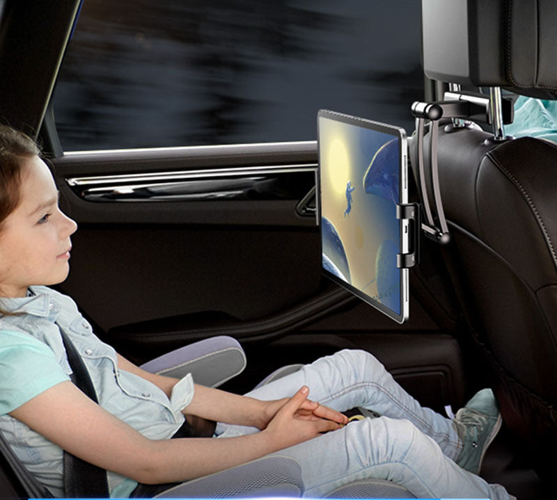 Compatible con Apple, Soporte para teléfono y Tablet para automóvil, Soporte para iPad Ajustable, Soporte para teléfono para automóvil para reposacabezas, Soporte para teléfono móvil con rotación de 360°