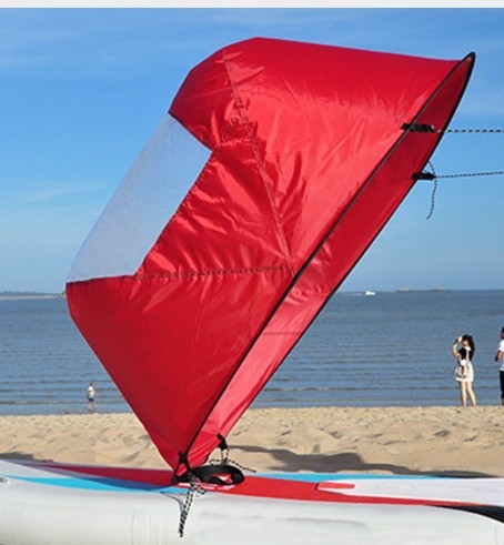 Voile de Kayak pliante, pagaie à vent, planche à pagaie Popup, voile de canoë Durable, aviron, bateau sous le vent