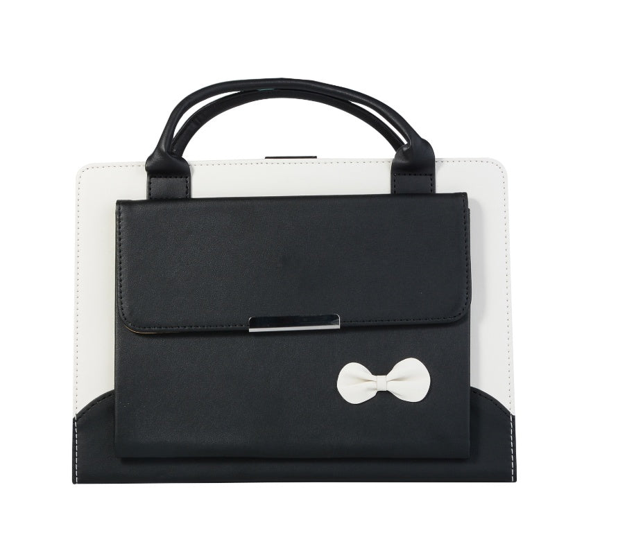 Compatible avec Apple, nouvelle housse de protection pour IPAD9.7, mini234, sac à main à nœud pro11, étui plat en cuir 10.5