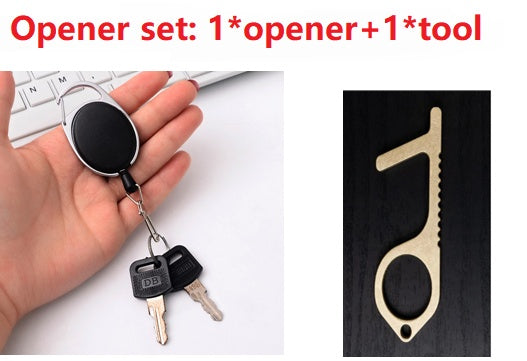 Ouvre-porte EDC ouvre-porte antibactérien avec LOGO