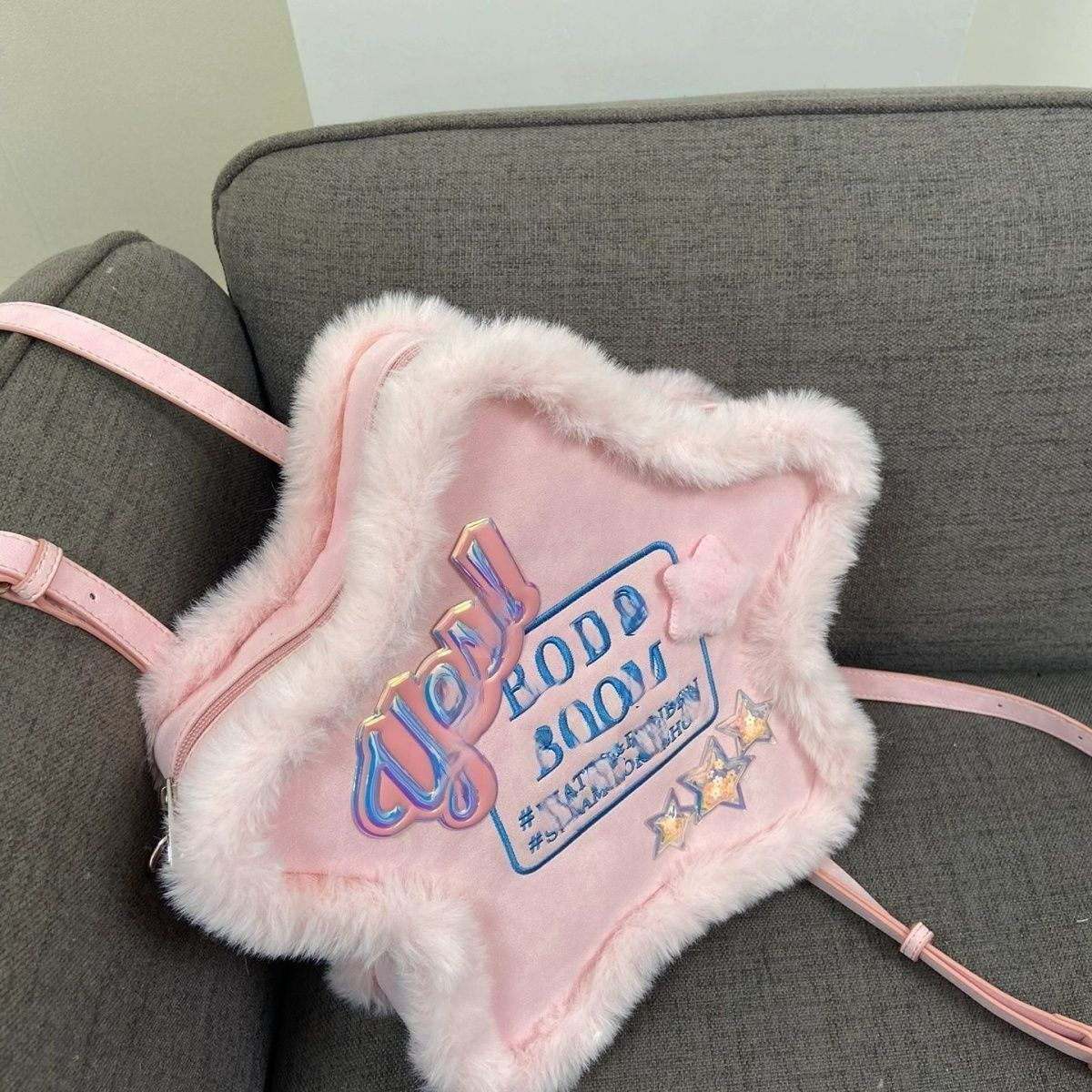 Sac à dos étoile à cinq branches brodé de conception d'intérêt spécial Ins Style