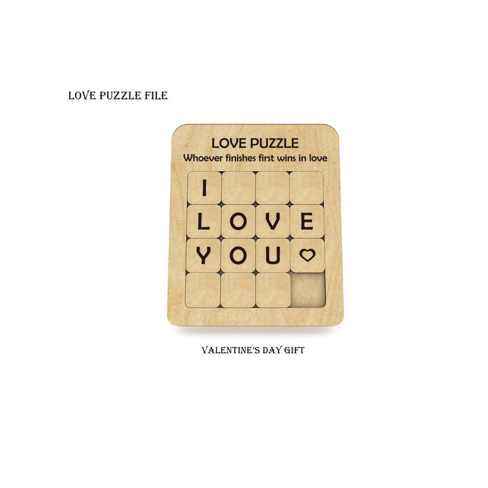 Juego de rompecabezas de madera LOVE Puzzle