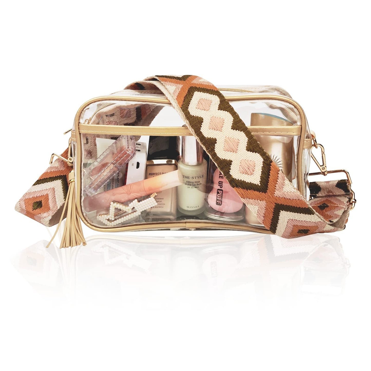 Sac Buggy en PVC grande capacité, petit sac carré de rangement pour femmes