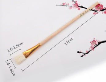 Pluma de pintura, cepillo de lana, cabeza suave, pluma S, proceso de rastreo de cerámica, pintura al óleo de acuarela