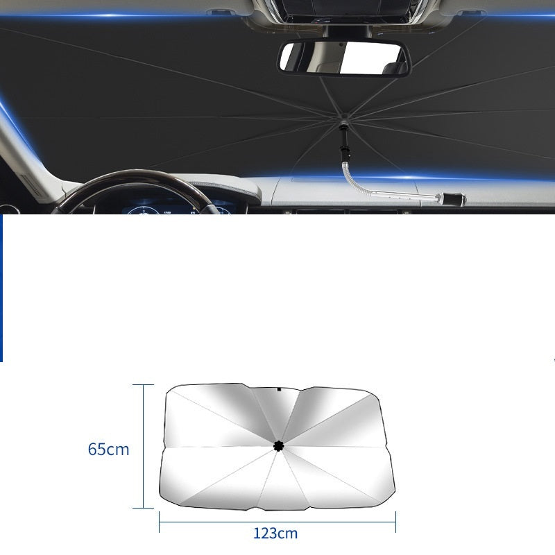 Pare-soleil pliable pour pare-brise de voiture, Protection UV, isolation thermique, Parasol, couverture de fenêtre avant automatique, Protection intérieure, Gadgets d'été