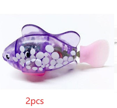 Jouet d'eau de poisson électrique interactif pour chat, pour jeu d'intérieur, Robot de natation, jouets de poisson pour chat, chien, animal de compagnie, bébé nageur, jouets de bain Robofish