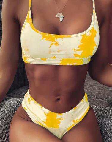 Traje de baño bikini dividido para mujer