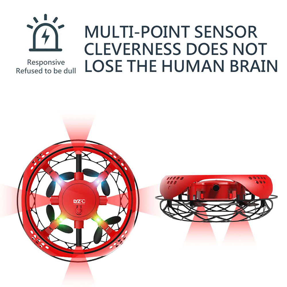 Dron interactivo L101 UFO con Sensor infrarrojo, cuadricóptero de inducción, helicóptero de Control manual con mosca inteligente, juguete mágico para niños