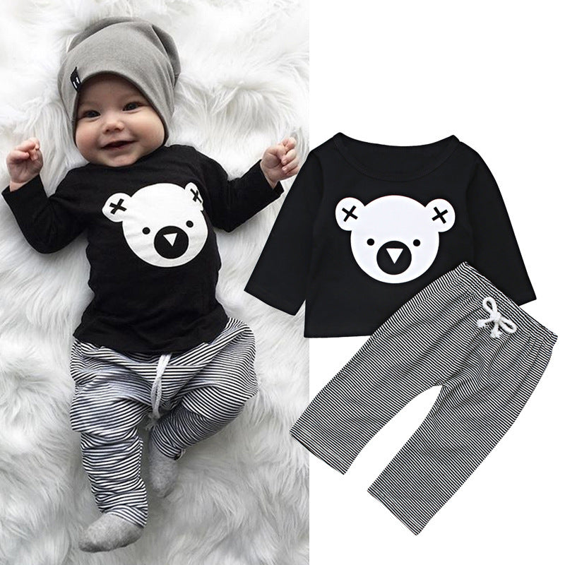 Koala Top Pantalon Rayé Deux Pièces Enfant