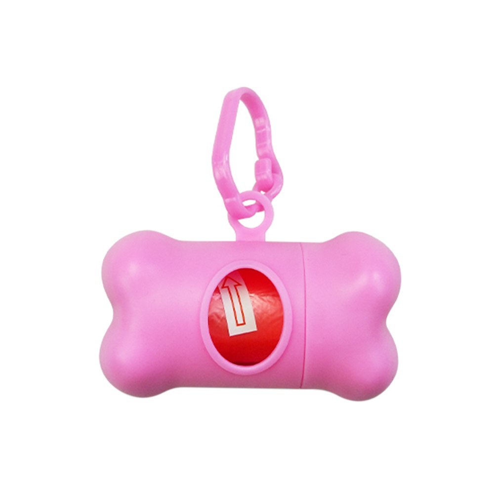 Distributeur de sacs poubelles en forme d'os pour animaux de compagnie