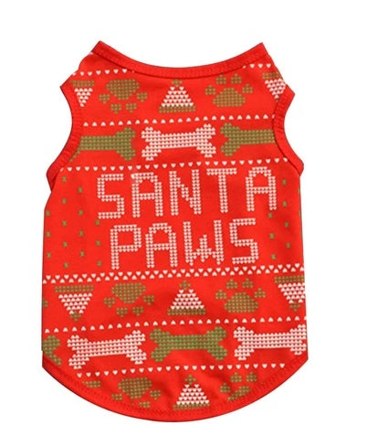 Chaleco navideño para perros