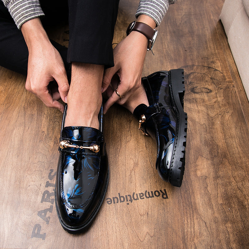 Zapatos de cuero casuales británicos para hombres