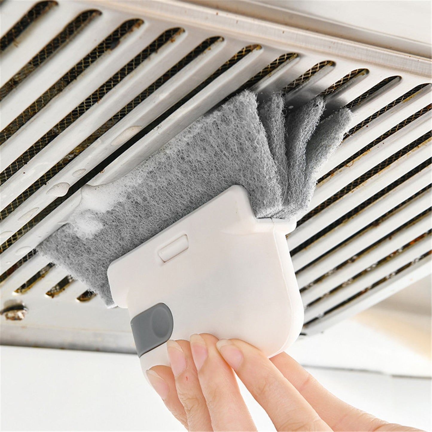 Brosse de nettoyage à rainure créative, nettoie rapidement tous les coins et les espaces, brosses de nettoyage de rails de portes et fenêtres détachables