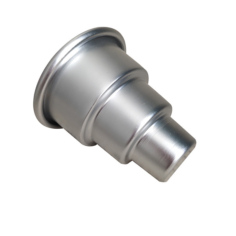 Mini molde para pasteles de aleación de aluminio de tres capas,