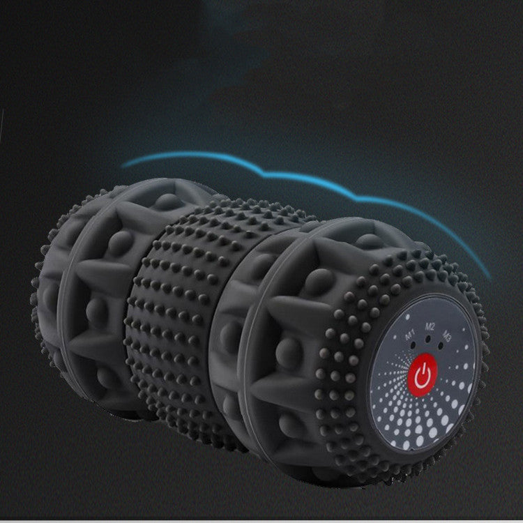 Rouleau électrique en mousse pour tissus profonds, boule de Massage vibrante pour récupération sportive