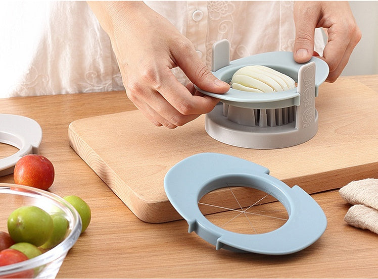 Gadget de cuisine, œufs coupés, œufs coupés manuellement