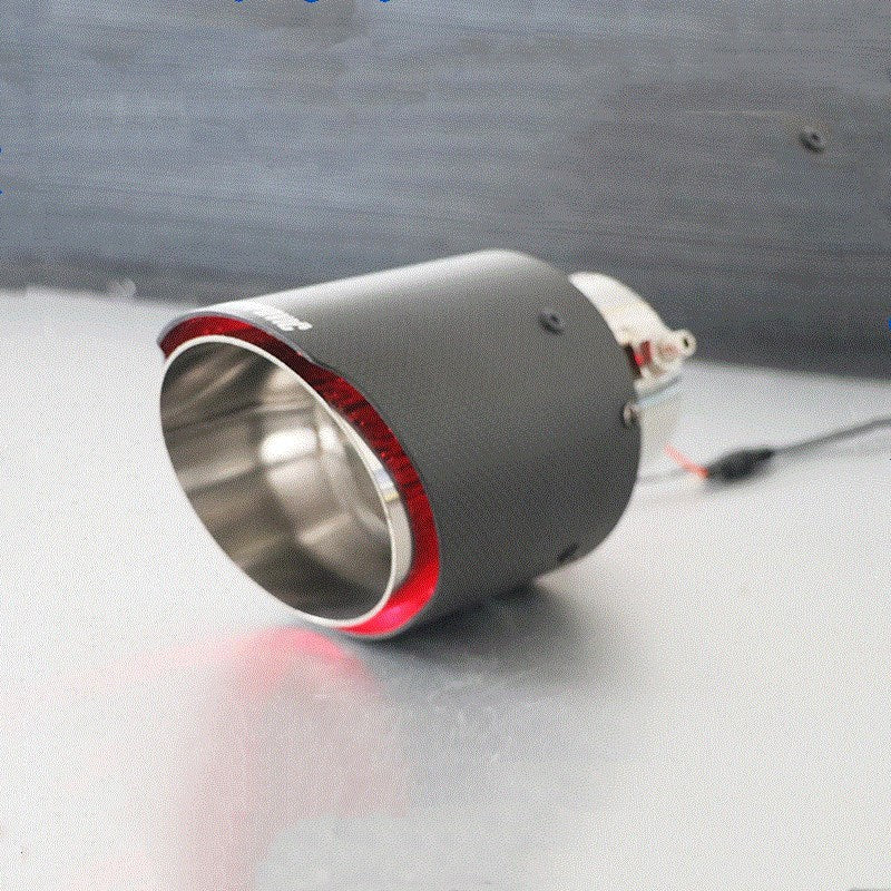 Couvre-queue cool et lumineux en fibre de carbone avec lumière