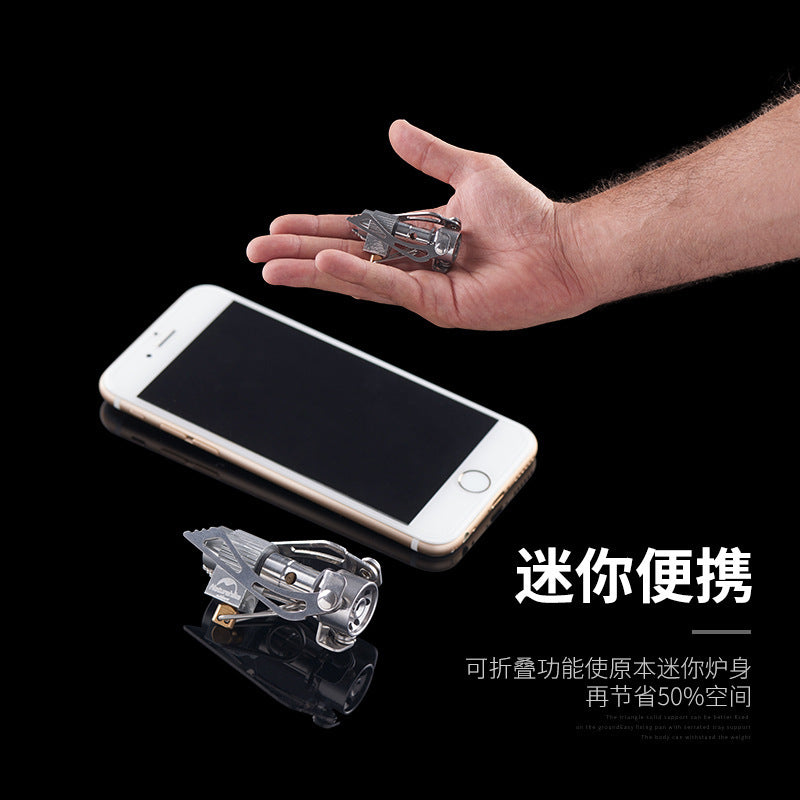 Mini cuisinière de Camping pliante Portable 3000W, cuisinière à gaz d'extérieur, four de survie, poche, pique-nique, cuisson à gaz