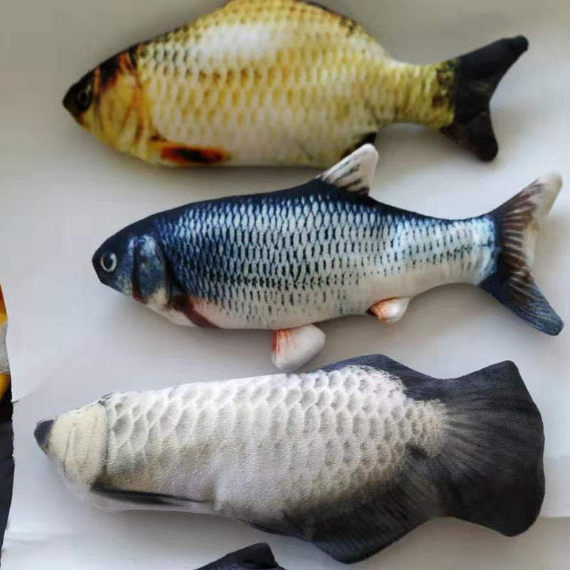 Version sans pince à chat - Jouet de poisson électrique de simulation de poisson sauteur électrique