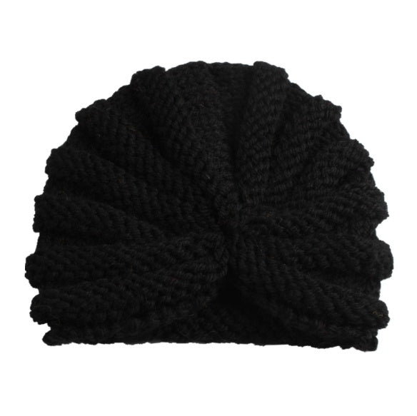 Casquette indienne en laine de couleur unie