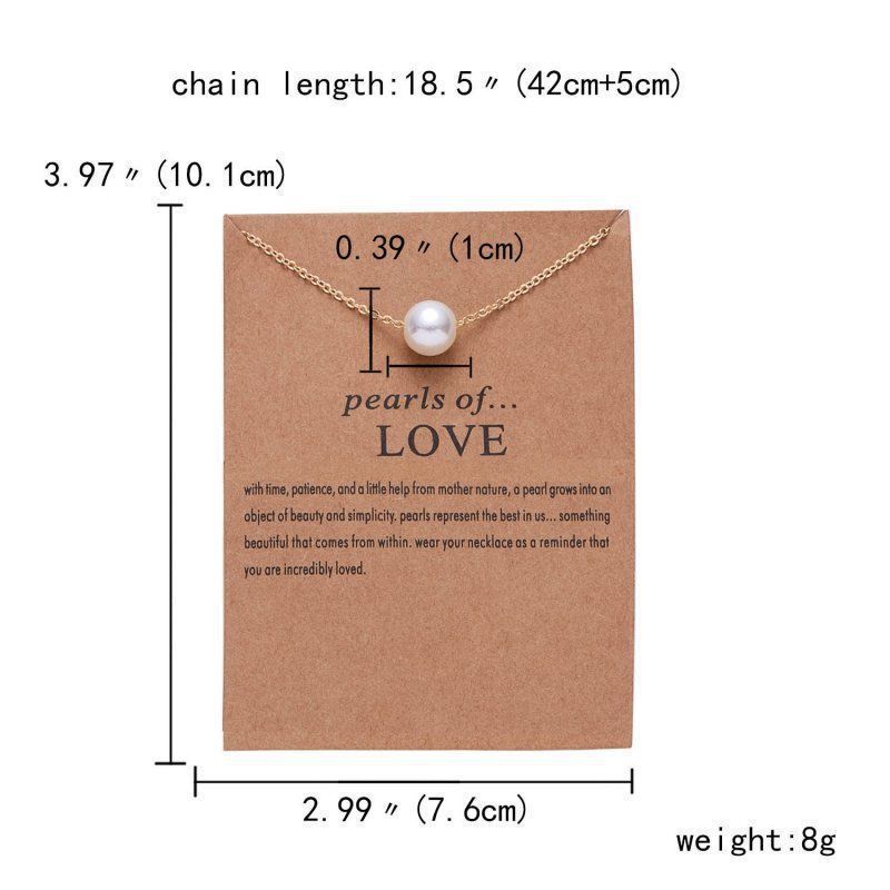 Collier de carte en papier avec pendentif en perles à la mode