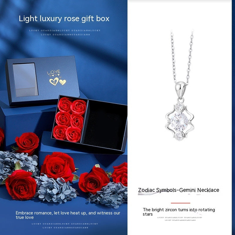 Collier Douze Constellations Femme Argent Sterling