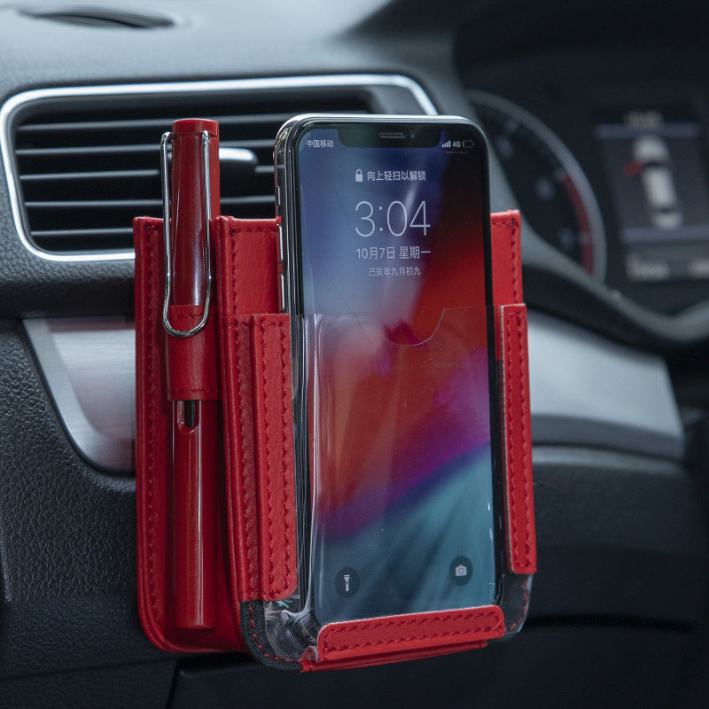 Bolsa multifuncional para guardar el teléfono en el coche