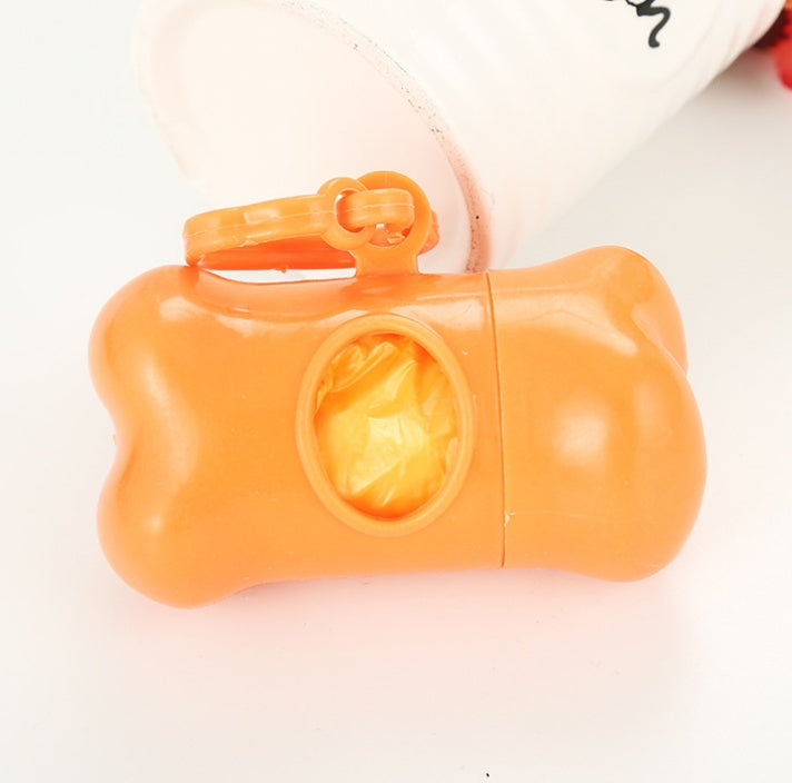 Distributeur de sacs poubelles en forme d'os pour animaux de compagnie
