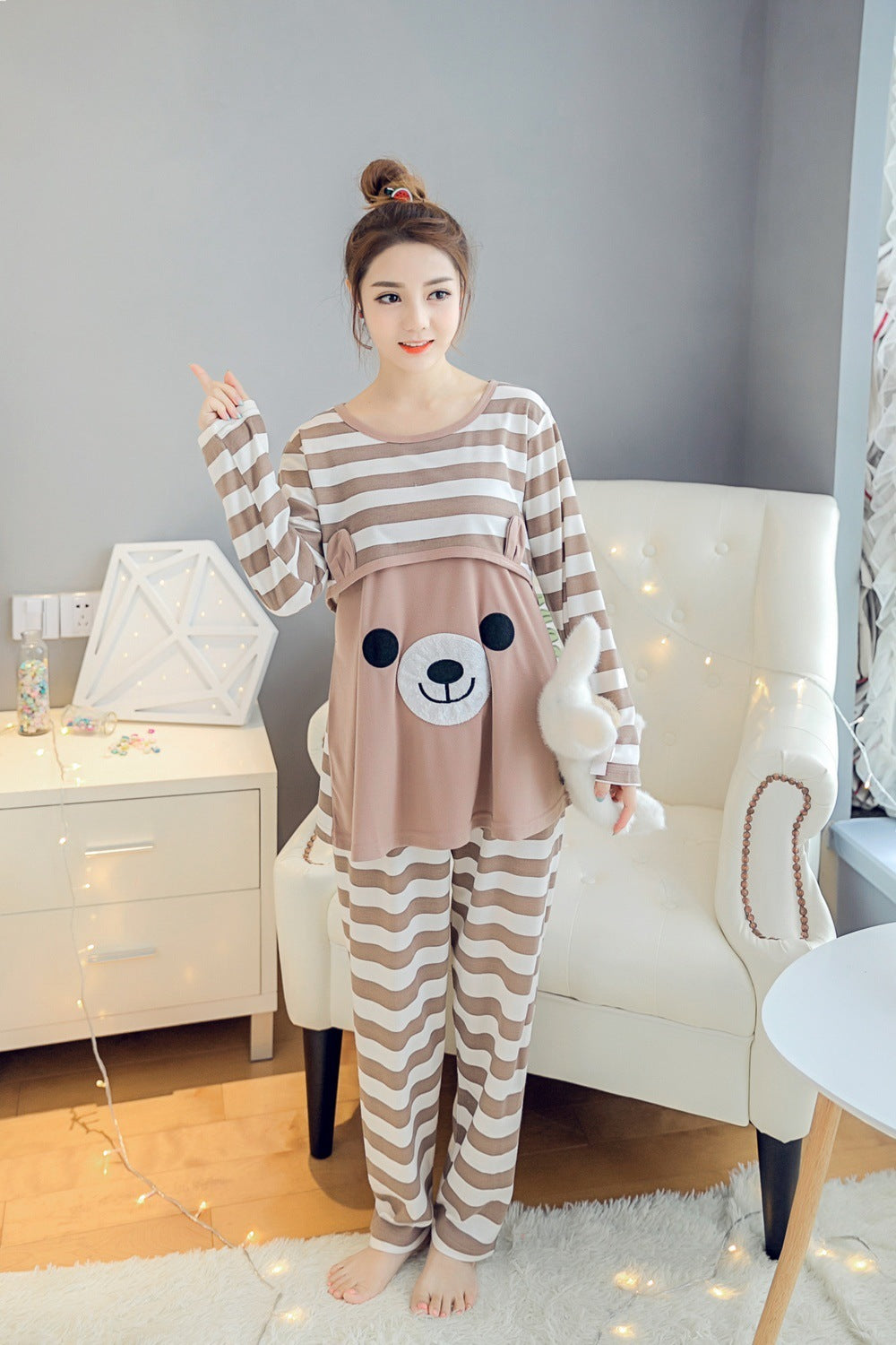 Pyjama mère allaitante de confinement