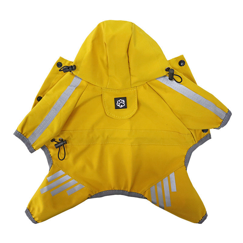 Manteau imperméable pour chien, paquet complet, Cape de pluie imperméable de quatre pieds, produits pour animaux de compagnie
