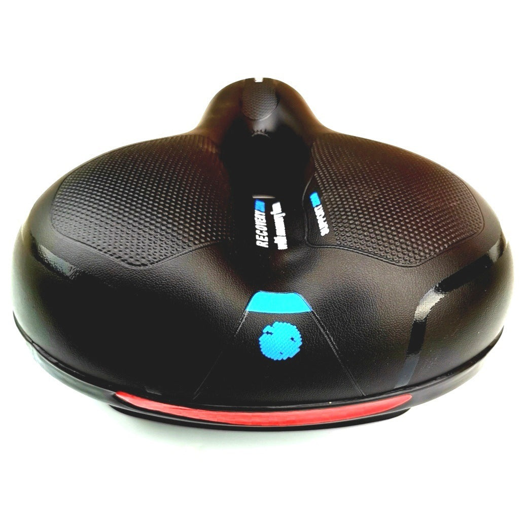 Cojín de asiento de bicicleta de montaña con luz trasera