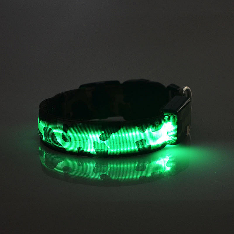Collier de chien lumineux, fournitures pour animaux de compagnie, Camouflage