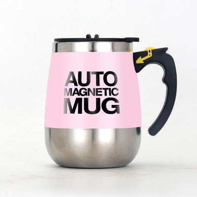 Tasse rotative électrique en acier inoxydable, tasse à café à agitation magnétique