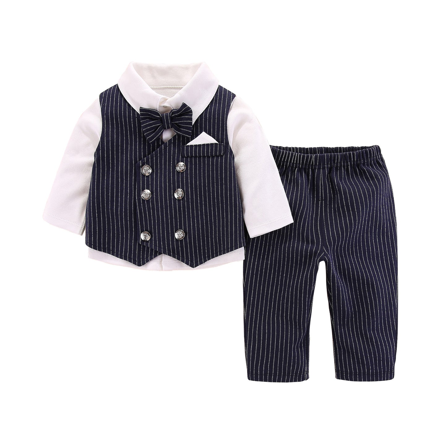 Bébé nouveau style gentleman beaux vêtements fendus