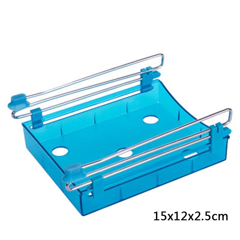 Support de rangement suspendu en plastique pour réfrigérateur, planches de rangement, fournitures de cuisine