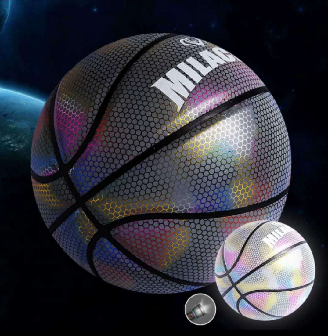 Baloncesto fluorescente brillante