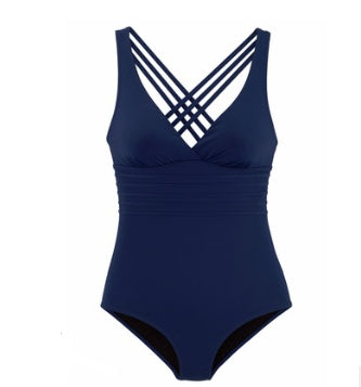 Maillot de bain sexy dos nu en V profond joint maillot de bain européen et américain dos croisé maillot de bain pigmenté pur