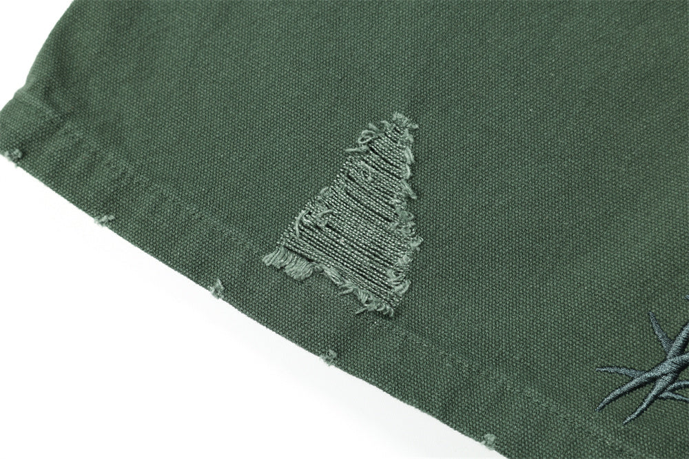 Spray Paint Splash Ink Loose Straight Trousers