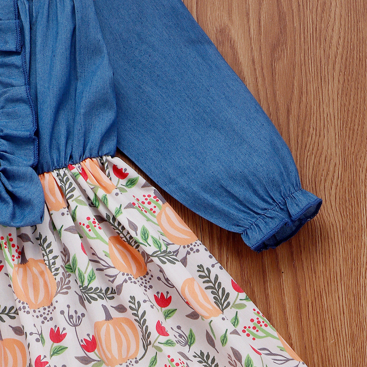 Robe patchwork en jean 