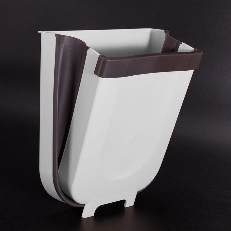 Poubelle murale pliable