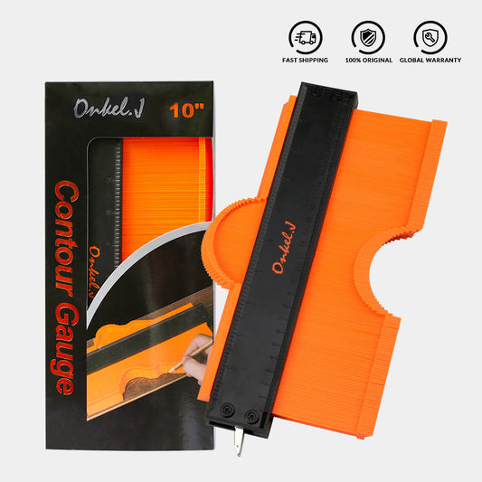 Plantilla de medidor de contorno de 5 y 10 pulgadas, medidor de contorno de plástico, duplicador de azulejos, regla de medida para dar forma a los bordes, herramienta de medición