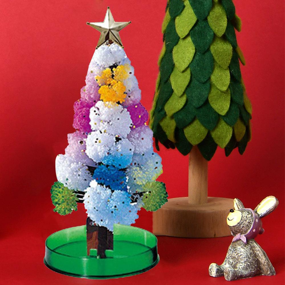 Arbre en croissance, jouet en fleurs, ensemble d'activités de croissance en cristal, Science magique, arbre de noël en croissance magique coloré