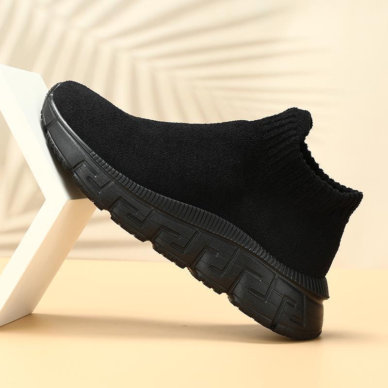 Technologie volant tissé Surface hiver à la mode respirant confortable chaussures décontractées à enfiler