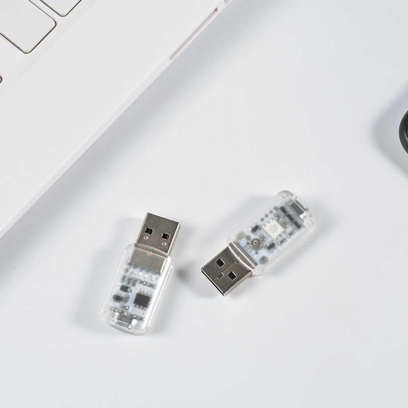 Lumière décorative USB pour voiture, veilleuse Laser, lampe d'ambiance réglable, plusieurs lumières de fête