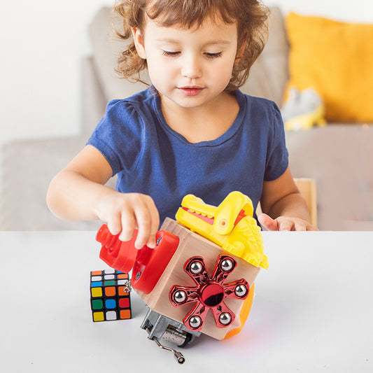 Planche d'éveil pour bébés, boîte d'éducation précoce pour enfants, outils pédagogiques Montessori, blocs de jouets de déverrouillage