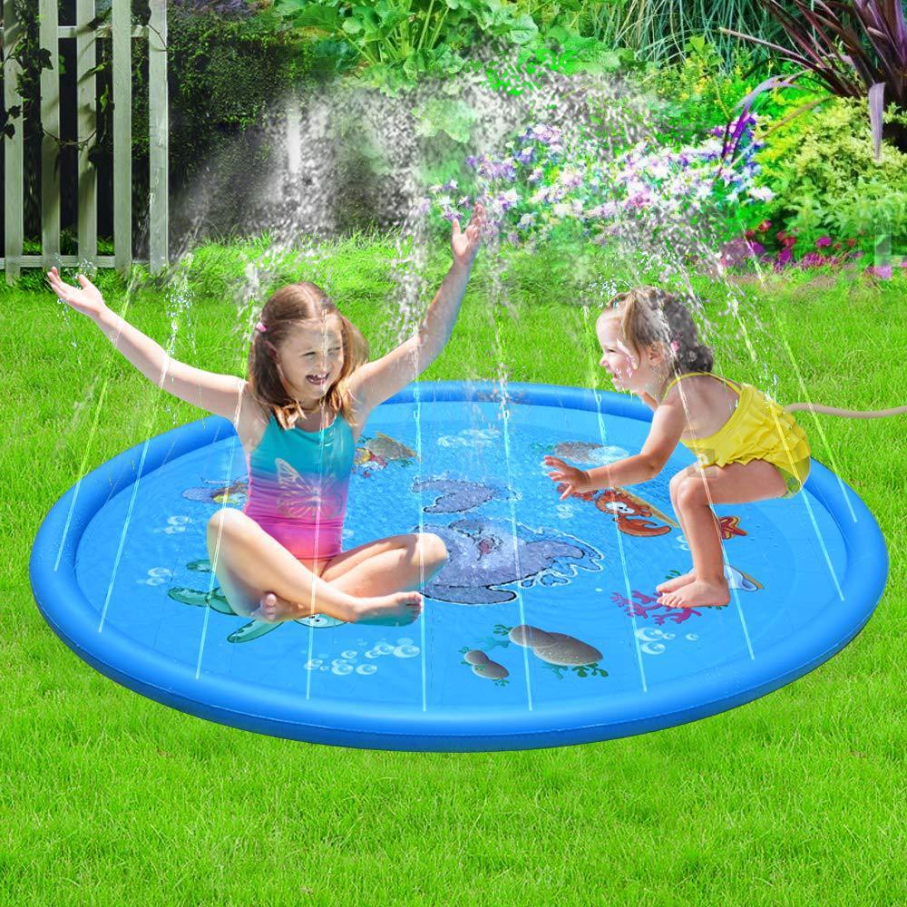 Tapis de piscine à pulvérisation d'eau Durable pour enfants, tapis de jeu à pulvérisation d'éclaboussures