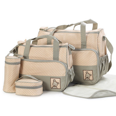 Sac à couches pour bébé, costumes pour maman, porte-biberon, poussette, ensembles de sacs à couches de maternité